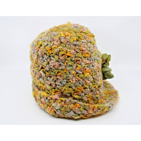 A4 Exclellent GREVI Firenze Fleece Wool Acrylic Colorblock Knit Hat Beanie O/S - Picture 3 of 6